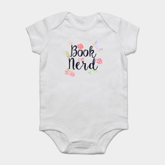 Book Nerd Baby Bodysuit by rainilyahead